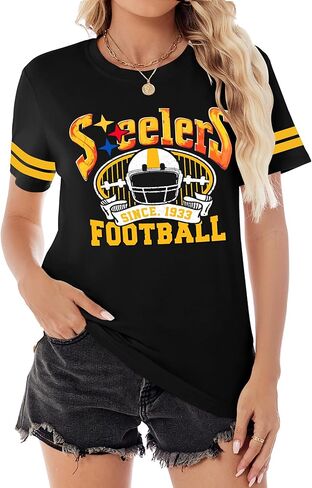 قميص كرة القدم للنساء يوم لعبة القميص مشجعي كرة القدم قميص أمي تي شيرت قمم قصيرة الأكمام قصيرة in Kuwait