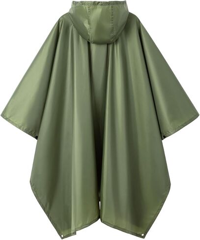 salamra Hooded Rain Poncho Waterproof Raincoat Jacket for Men/Women/Adults with Pocket in Kuwait