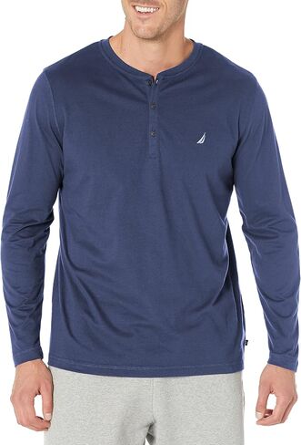 Nautica Men's Long Sleeve Henley Pajama Top in Saudi Arabia
