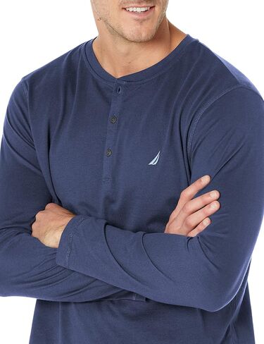 Nautica Men's Long Sleeve Henley Pajama Top in Saudi Arabia
