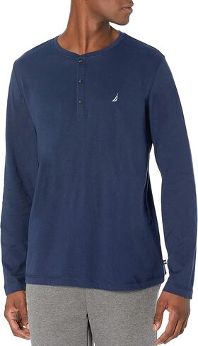 Nautica Men's Long Sleeve Henley Pajama Top in Saudi Arabia