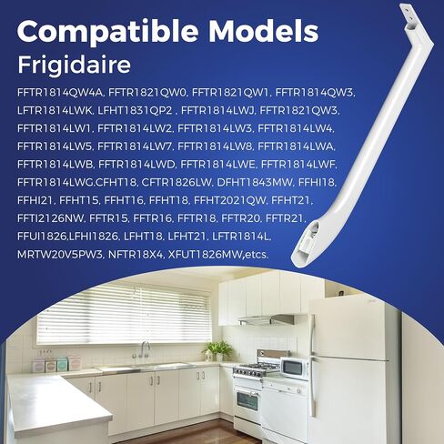 5304486359 Refrigerator Door Handle Replace 5304506469 5304504507 5304497105 AP6036330 242059504 Left Freezer Side Door Handle FFTR1814QW4A FFTR1821QW0 FFTR1821QW1 FFTR1814QW3 LFTR1814LWK LFHT1831QP2 in Kuwait