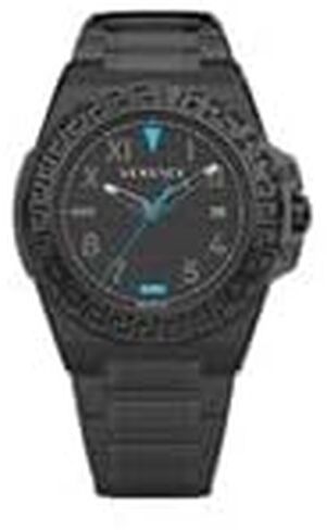 Versace Greca Reaction Collection Luxury Mens Watch Timepieces with a Gold Bracelet and Case Featuring a Black Dial in Saudi Arabia