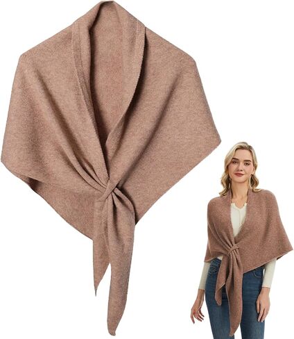 Triangle Shawl Wraps For Women Soft Knitted Pashmina Shawls Wrap in Saudi Arabia