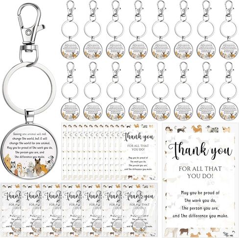 Tondiamo Vet Tech Week Gifts Veterinarian Appreciation Keychain with Veterinarian Card Veterinary Tech Doctor Thank You Gifts in Saudi Arabia