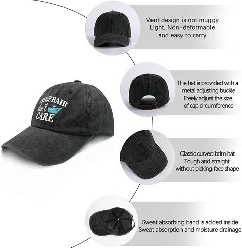 Sidee by Sidee Hair Don't Care Hats for Womens Soft Washed Distressed Baseball in Saudi Arabia