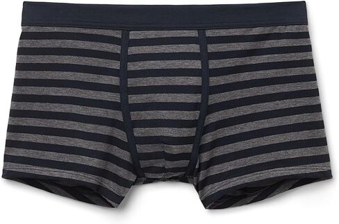 Man's Blue Grey Stripe Print Superior Cotton Boxers in Saudi Arabia