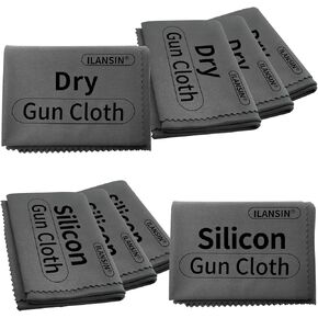 ILANSIN Silicon Gun Cloth 12'' ×12'' Gun Cleaning Cloths Lint Free - Gun Cleaning Wipes with Silicon Gray Gun Cleaning Rags for Gun Cleaning/Polishing Silicon Rags/Rust Wipes in Kuwait