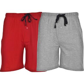 Hanes Men's 2-Pack Knit Short,Active Grey Heather/Black,Small in Saudi Arabia