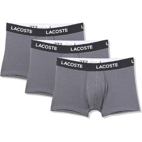 Lacoste Men's 3 Pack Casual Trunks, Black, XL in Kuwait