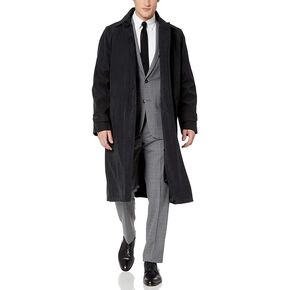 Adam Baker Men's Single Breasted Breasted Full Length Trench Coat All Year Round Raincoat in Saudi Arabia