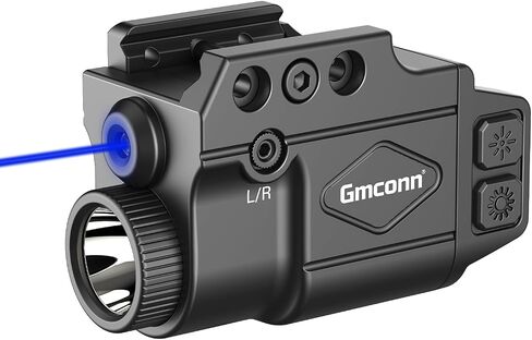 Gmconn Gun Light Laser Sight Weapon Pistol Flashlight 650 Lumen with Green Laser Sight Combo, Built in USB Rechargeable Battery (Black) in Saudi Arabia
