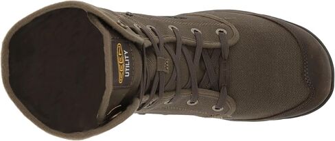 KEEN Utility Men's Roswell Mid Height Composite Toe Canvas Work Boots, Military Olive/Black Olive, 7 in Saudi Arabia