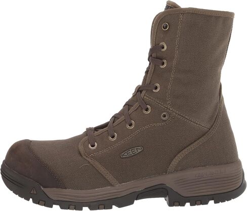 KEEN Utility Men's Roswell Mid Height Composite Toe Canvas Work Boots, Military Olive/Black Olive, 7 in Saudi Arabia