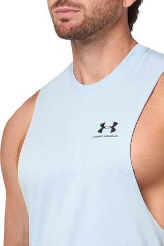 Under Armour Men's Sportstyle Left Chest Cut-Off T-Shirt in Kuwait