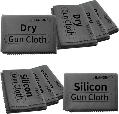 ILANSIN Silicon Gun Cloth 12'' ×12'' Gun Cleaning Cloths Lint Free - Gun Cleaning Wipes with Silicon Gray Gun Cleaning Rags for Gun Cleaning/Polishing Silicon Rags/Rust Wipes in Kuwait