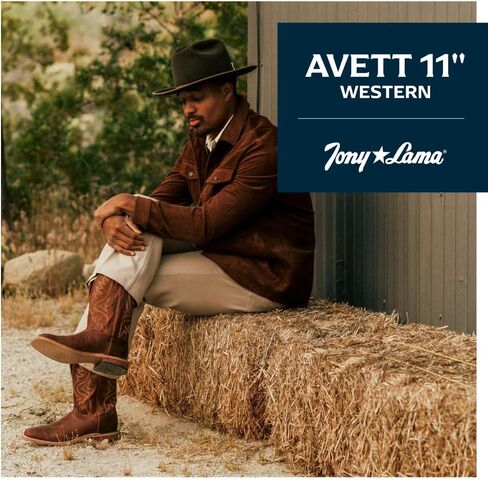 Tony Lama Men's 7956 Americana Square Toe Western Boot in Kuwait