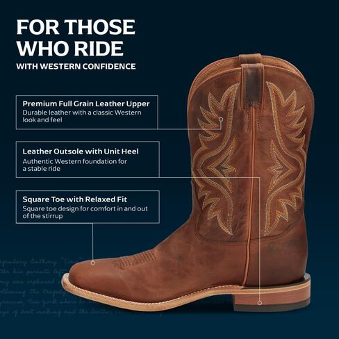 Tony Lama Men's 7956 Americana Square Toe Western Boot in Kuwait