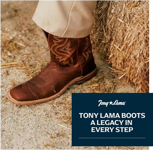 Tony Lama Men's 7956 Americana Square Toe Western Boot in Kuwait