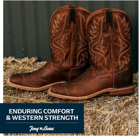Tony Lama Men's 7956 Americana Square Toe Western Boot in Kuwait