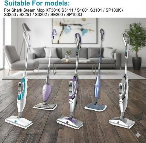 Hildbrandt Clean Co. 4 Steam Pocket Mop Pads Compatible Replacement Pad for Shark Mops S3101W, S3250, S3250W, S3250CW, S3251N, S3101POD, SP100Q, S3251, SE200, S3251WC, FS3101, S3251_N2A, S3101CO in Saudi Arabia