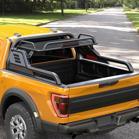 بارات لفة سرير الشاحنة العالمية ، حانات لفة رف رياضية مع سلة شحن تتناسب مع Ford F-150/F-250/F-350 ، RAM ، GMC Sierra ، Chevy Silverado ، Ranger ، Tundra ، Frontier و Titan (أحجام كاملة وشاحنة متوسطة الحجم) in Saudi Arabia