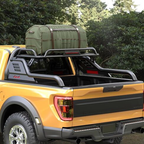 بارات لفة سرير الشاحنة العالمية ، حانات لفة رف رياضية مع سلة شحن تتناسب مع Ford F-150/F-250/F-350 ، RAM ، GMC Sierra ، Chevy Silverado ، Ranger ، Tundra ، Frontier و Titan (أحجام كاملة وشاحنة متوسطة الحجم) in Saudi Arabia