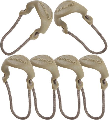 MAXPEDITION Positive Grip Zipper Pulls (Pack of 6) (Small) (Tan) in Kuwait