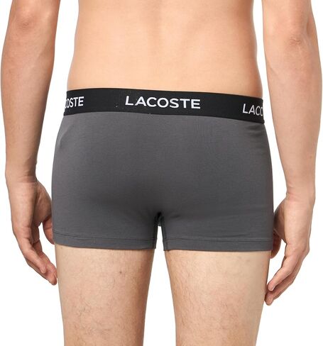 Lacoste Men's 3 Pack Casual Trunks, Black, XL in Kuwait