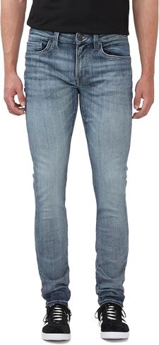 Buffalo David Bitton Men's Skinny MAX Jeans, Whiskered and Contrasted Indigo, 32W x 30L in Saudi Arabia