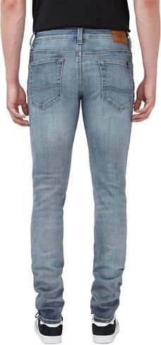 Buffalo David Bitton Men's Skinny MAX Jeans, Whiskered and Contrasted Indigo, 32W x 30L in Saudi Arabia