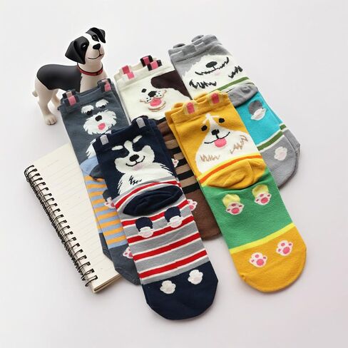5 Pairs Socks for Women,Girl Birthday Gifts,Funny Gifts for Her, Animal Cute Socks for Women Girlfriend, Holiday Gift in Saudi Arabia