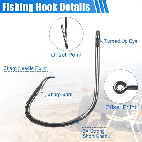 Saltwater Surf Fishing Leader Rig – 46pcs Pyramid Sinker Octopus Circle Hook Forged Hook Wire Trace Leader Rig with Swivel Snaps Beads in Saudi Arabia