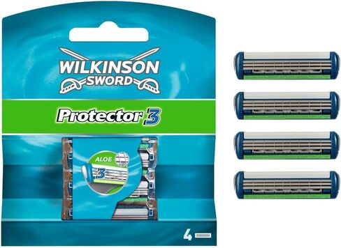Wilkinson Sword Protector 3 Blades - Pack of 4 Blades in Kuwait