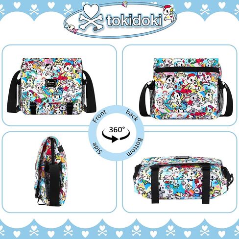 حقيبة Tokidoki Crossbody مع حزام قابل للتعديل حقيبة رسول لطيف حقيبة كتف عادية حقيبة مكتب الكلية in Saudi Arabia