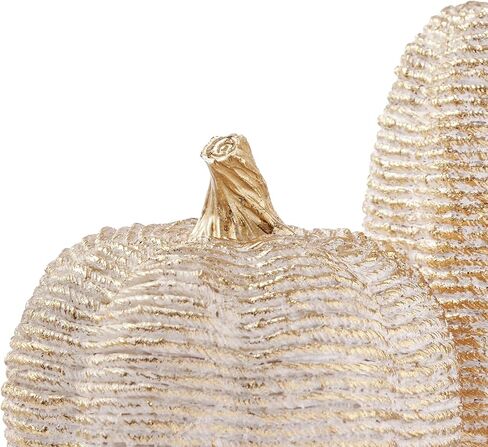 DN DECONATION 2-Pack Fall Pumpkin Decorations for Home, Faux Pumpkins for Decorating, Rustic Brown Resin Pumpkins Decor with Carved Leaves – Thanksgiving Table Centerpiece, Modern Farmhouse Fall Decor in Saudi Arabia
