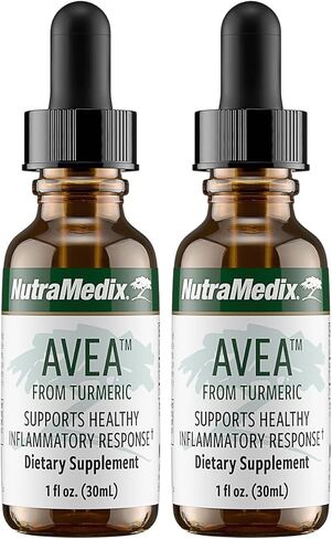 NutraMedix Avea Turmeric Extract - Liquid Turmeric Supplement for Stress, Mood Support & Promoting a Healthy Inflammatory Response - Daily Stress Relief Drops (1oz / 30ml) in Saudi Arabia