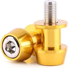 Motorcycle bobbins m10-Anauto Motorcycle Swing Arm Spools 8/10mm CNC Aluminium Alloy Swing Arm Sliders Spools Stand Swingarm Bobbins Fit for Kawasaki for Honda for Suzuki(10MM-Yellow)