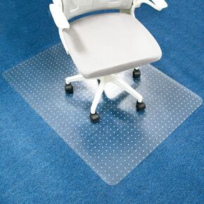 Jakarl Office Chair Mat for Carpet with Studs, Desk Chair Mat for Carpeted Floor,Clear Floor Mat for Carpet Office Chair, Carpet Chair Mat Protector,Plastic Carpet Floor Protector 30"x48"x0.08"