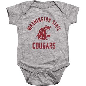 Washington State University Official One Color Logo Unisex Infant Snap Suit for Baby