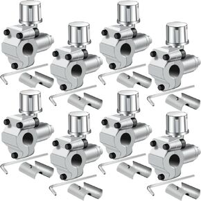 Trounistro 8 Pack BPV-31 Bullet Piercing Valve Line Tap Valve Kits Adjustable Valve for Air Conditioners HVAC 1/4", 5/16", 3/8" Tubing