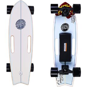 Electric Skateboard Electric Longboard with Remote Control Electric Skateboard,350W Hub-Motor,13 MPH Top Speed，5.5 Miles Range,3 Speed Adjustment，Max Load 160 Lbs,12 Months Warranty