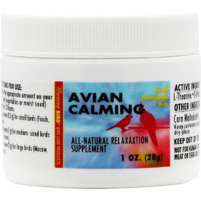 Morning Bird Avian Calming Formula, Non-Sedating Anxiety & Stress Relief Powder for Nervous Birds or Unwanted Behaviors (6 oz)