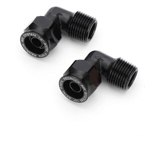 3/4 inch Equal Elbow Fitting Elbow 90° Fitting, Tubing fitting for 3/4" (25mm OD) Tubing System with 3/4" Male NPT Thread,2 Pack