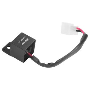 Flasher Relay, Flashing 60-120 Times/Min Plug and Play Blinker Relay with Cable 2Pin Electronic LED Flasher Relay, for Automobiles Motorcycles Cars