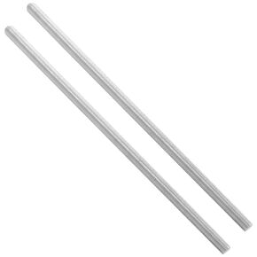 Murtenze 2 قطعة M5 x 250 مم قضيب ملولب بالكامل، 304 من الفولاذ المقاوم للصدأ خيوط طويلة ملولبة لليد اليمنى (فضي)