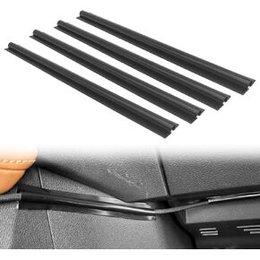 4PCS Car Concealed Wire Cover - PVC Auto Split Sleeving Wire Cord Organizer - Adhesive Cable Hidden Protector for USB, Audio and Video Line