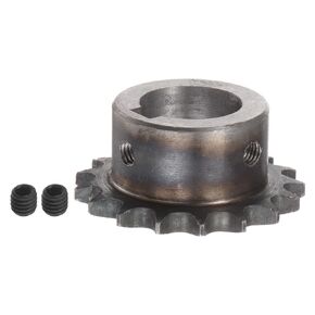 HARFINGTON DIN/ISO 06B Roller Chain Sprocket 17T Pitch 3/8" 24mm Bore A3 Carbon Steel Motor Drive Gear