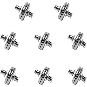 FarwenC 8pairs Curtain Magnets Closure,0.98" Double Sided Magnetic with Strong Heavy Magnets Curtain Magnets Clips,Curtain Weights Magnets with Back Tack-Prevent Light Leaking