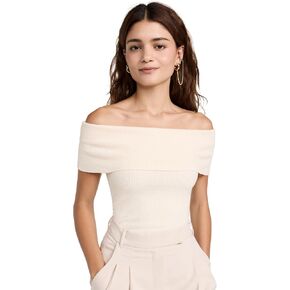 قميص نسائي من Pixie Market مصنوع من نسيج الفشار بدون أكتاف in Kuwait